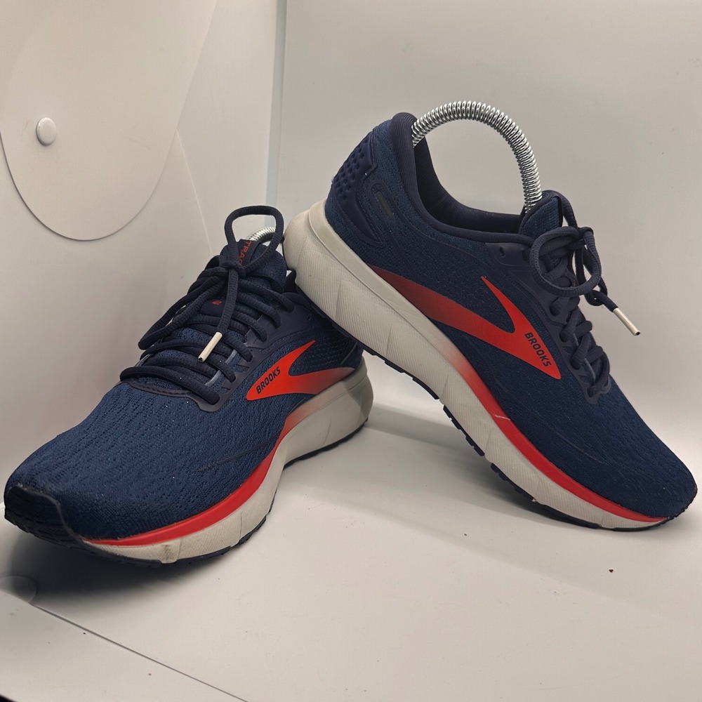 Brooks Trace 2 Mens Running Shoes Blue Red Athletic Sneakers Walking Comfort‎